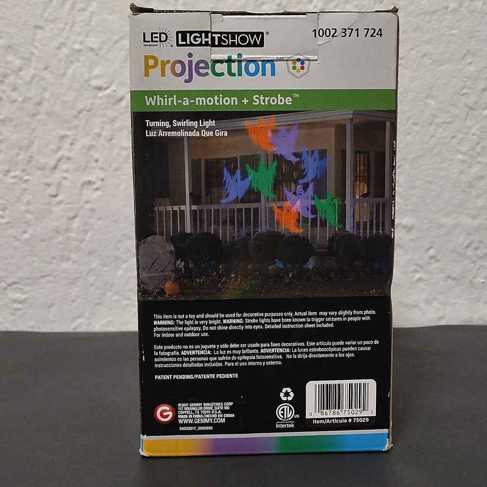 Led LightShow Projection - Whirl a motion + Strobe